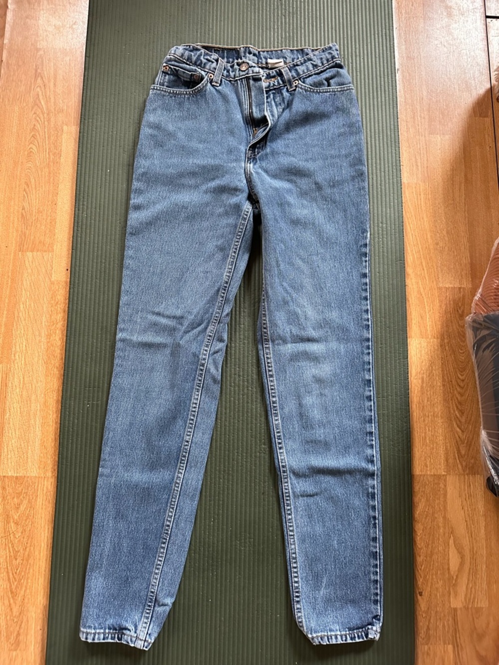 Levi Blue Straight Leg Denim Jeans